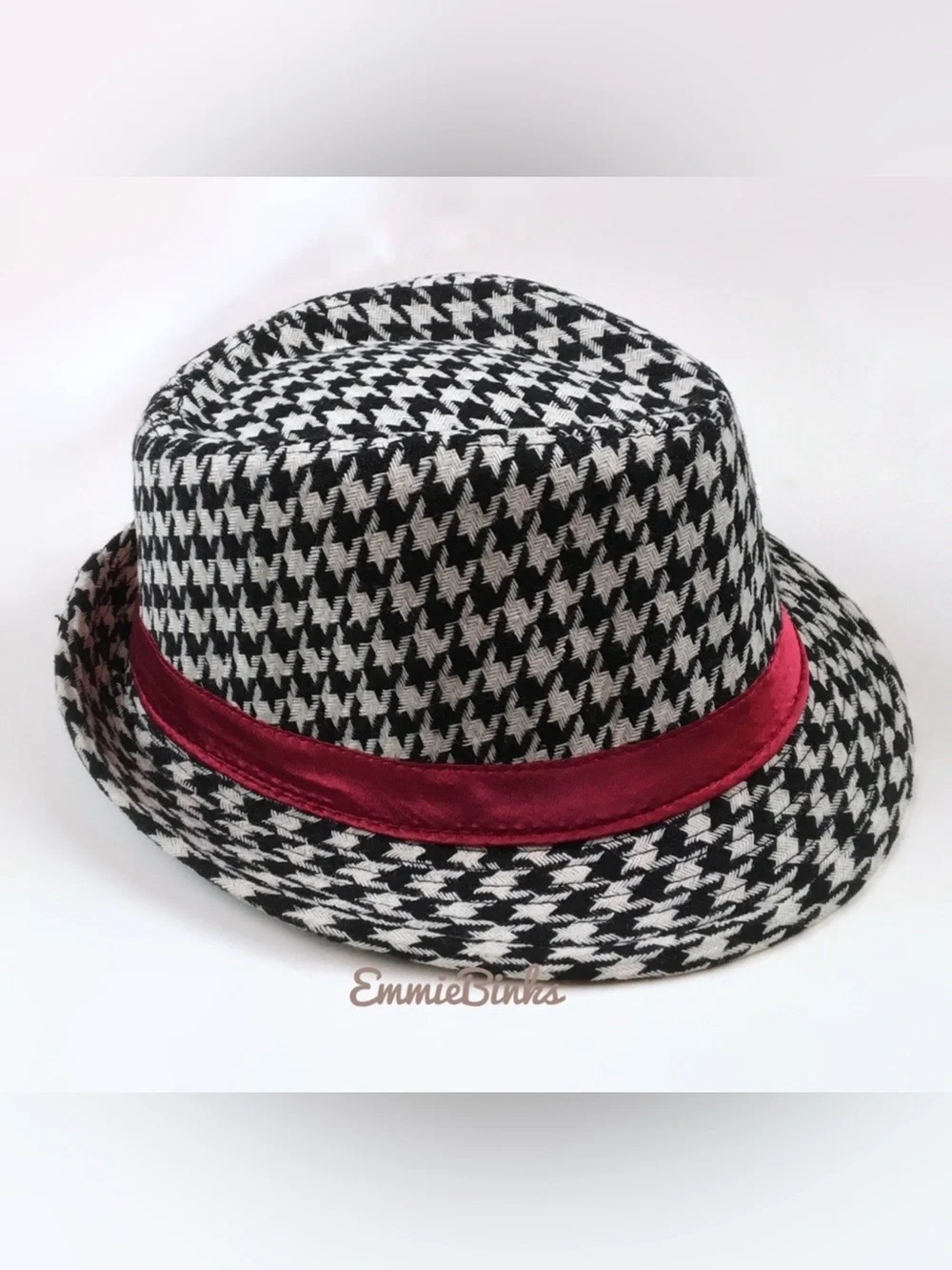 New Houndstooth Print University of Alabama Coach Bear Bryant Fedora Hat